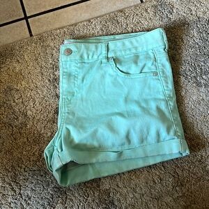 Mint shorts
